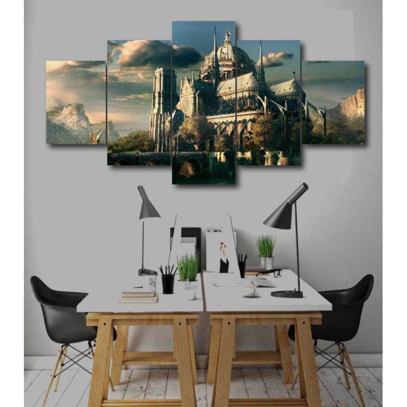 Wall Frames 5 Pieces Set Canvas - Digitally Printed Wall Canvas  post-231 view 1