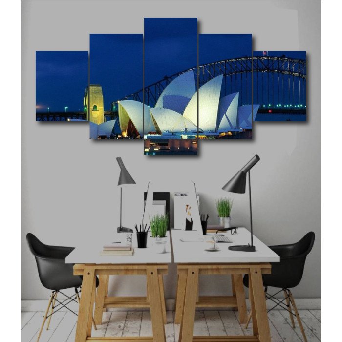 Wall Frames 5 Pieces Set Canvas - Digitally Printed Wall Canvas  post-237