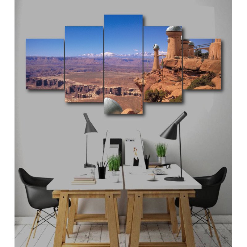 Wall Frames 5 Pieces Set Canvas - Digitally Printed Wall Canvas  post-249 view 1