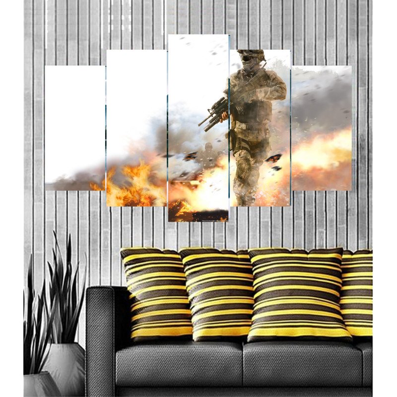 Wall Frames 5 Pieces Set Canvas - Digitally Printed Wall Canvas  post-25 view 1