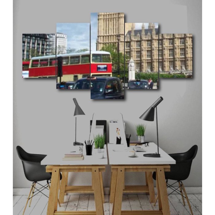 Wall Frames 5 Pieces Set Canvas - Digitally Printed Wall Canvas  post-254