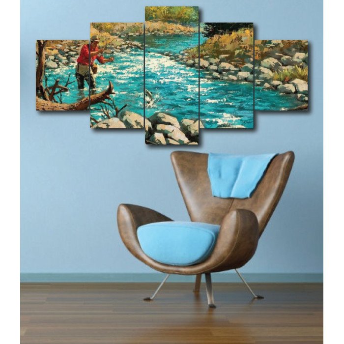 Wall Frames 5 Pieces Set Canvas - Digitally Printed Wall Canvas  post-263