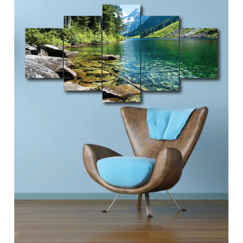 Wall Frames 5 Pieces Set Canvas - Digitally Printed Wall Canvas  post-264 view 1