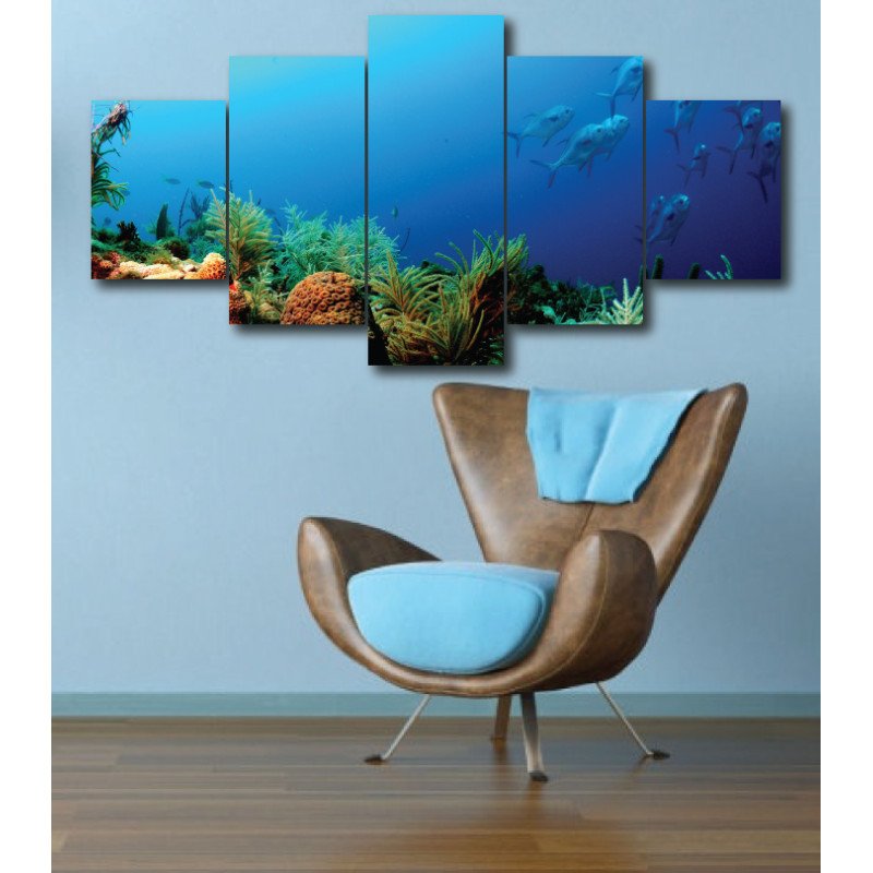 Wall Frames 5 Pieces Set Canvas - Digitally Printed Wall Canvas  post-275 view 1
