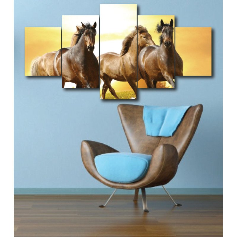 Wall Frames 5 Pieces Set Canvas - Digitally Printed Wall Canvas  post-295 view 1