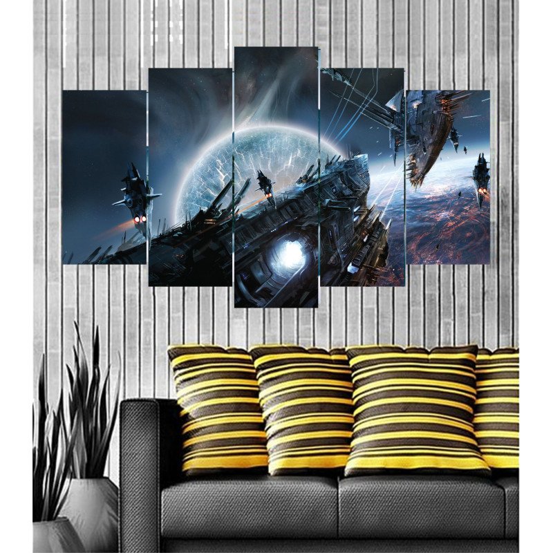 Wall Frames 5 Pieces Set Canvas - Digitally Printed Wall Canvas  post-34 view 1