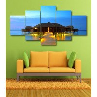 Wall Frames 5 Pieces Set Canvas - Digitally Printed Wall Canvas  post-351