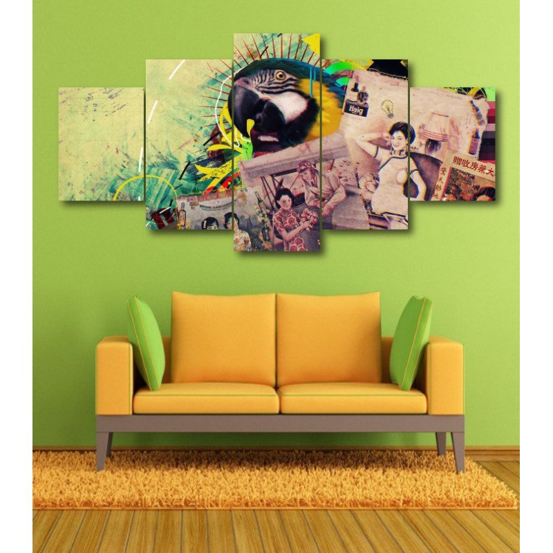 Wall Frames 5 Pieces Set Canvas - Digitally Printed Wall Canvas  post-354 view 1