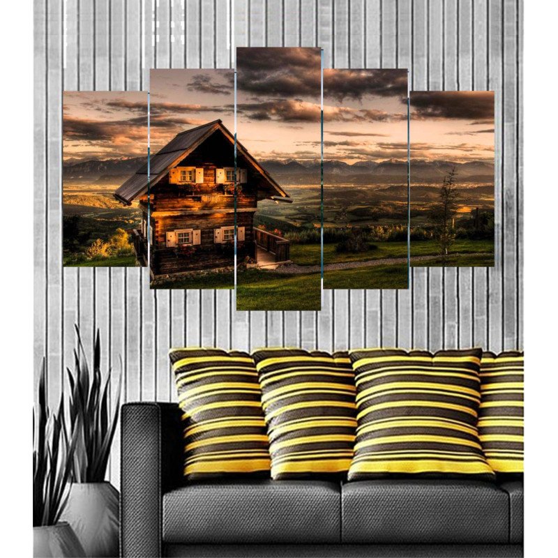 Wall Frames 5 Pieces Set Canvas - Digitally Printed Wall Canvas  post-36 view 1