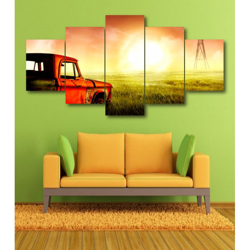 Wall Frames 5 Pieces Set Canvas - Digitally Printed Wall Canvas  post-360 view 1