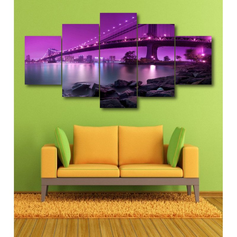 Wall Frames 5 Pieces Set Canvas - Digitally Printed Wall Canvas  post-368 view 1