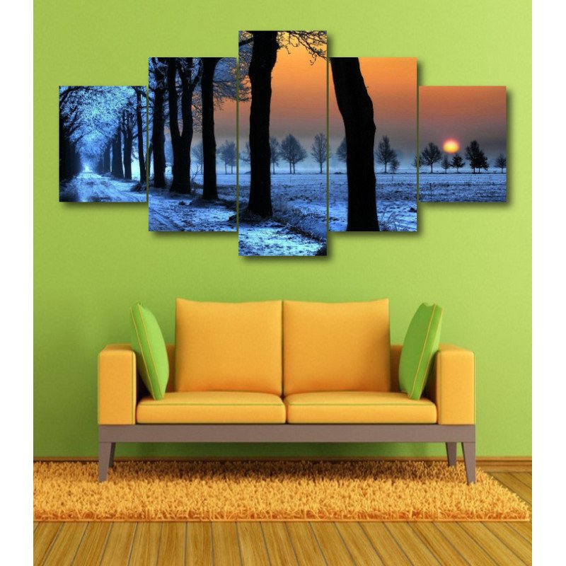 Wall Frames 5 Pieces Set Canvas - Digitally Printed Wall Canvas  post-370 view 1
