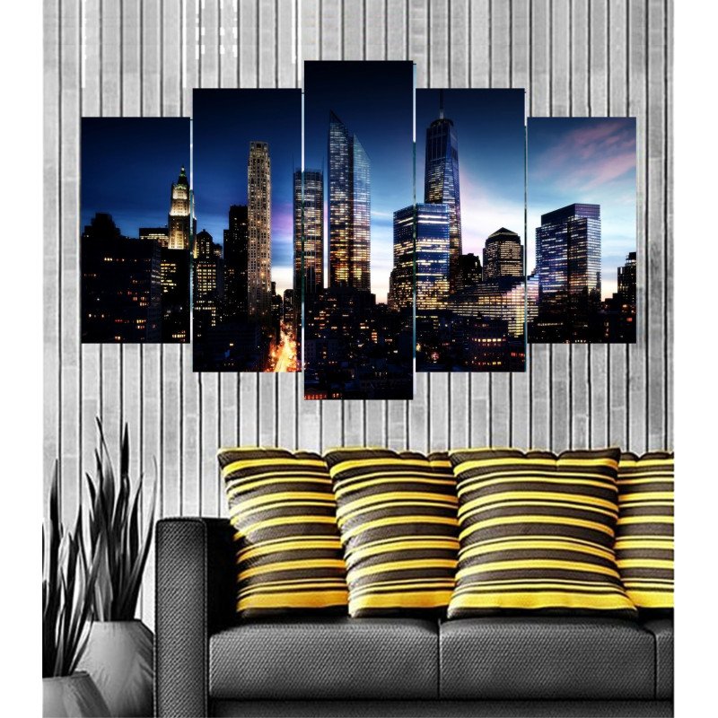 Wall Frames 5 Pieces Set Canvas - Digitally Printed Wall Canvas  post-39 view 1