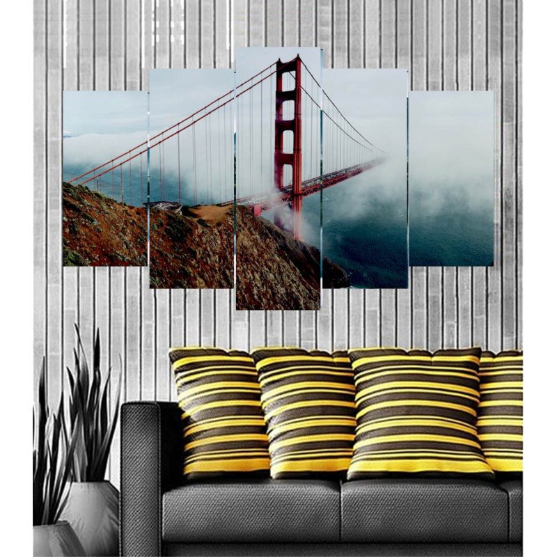 Wall Frames 5 Pieces Set Canvas - Digitally Printed Wall Canvas  post-46 view 1
