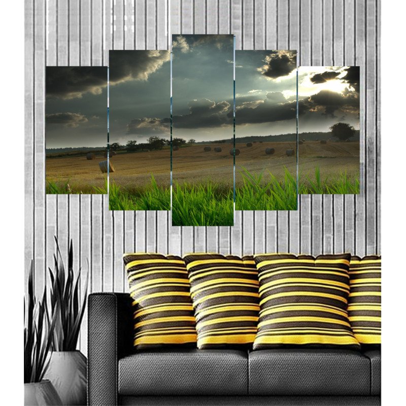 Wall Frames 5 Pieces Set Canvas - Digitally Printed Wall Canvas  post-60 view 1