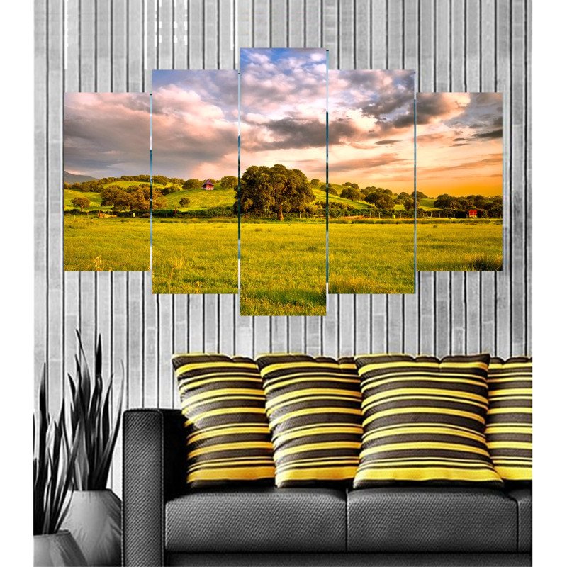 Wall Frames 5 Pieces Set Canvas - Digitally Printed Wall Canvas  post-63 view 1