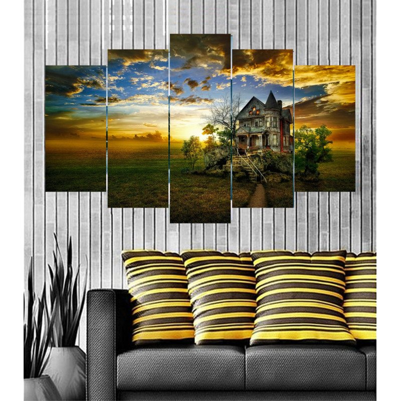 Wall Frames 5 Pieces Set Canvas - Digitally Printed Wall Canvas  post-65 view 1