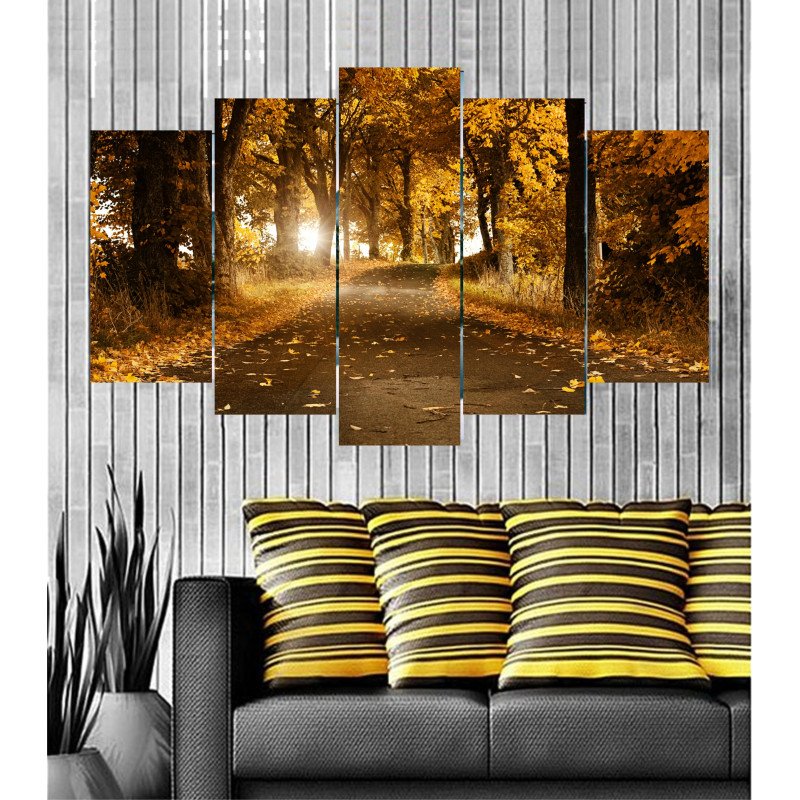 Wall Frames 5 Pieces Set Canvas - Digitally Printed Wall Canvas  post-66 view 1