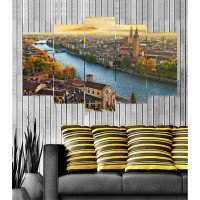 Wall Frames 5 Pieces Set Canvas - Digitally Printed Wall Canvas  post-73