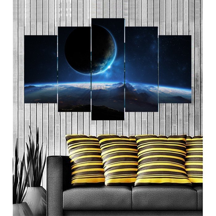 Wall Frames 5 Pieces Set Canvas - Digitally Printed Wall Canvas post-76 Wall Frames 5 Pieces Set Canvas - Digitally Printed Wall Canvas post-76