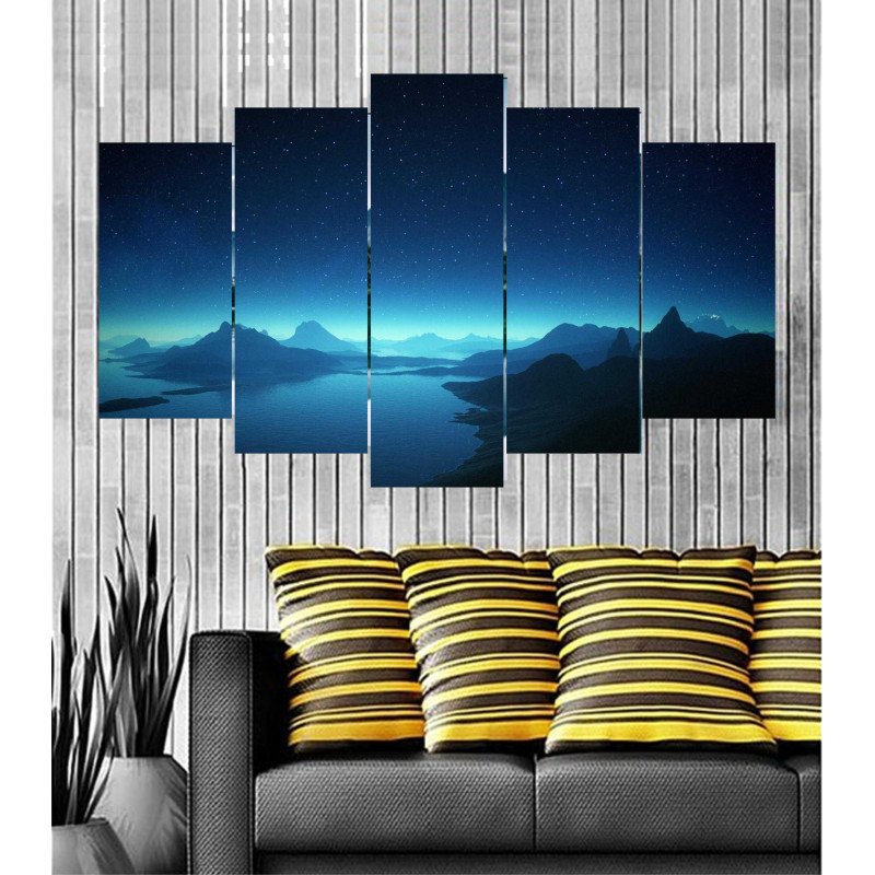 Wall Frames 5 Pieces Set Canvas - Digitally Printed Wall Canvas  post-78 view 1