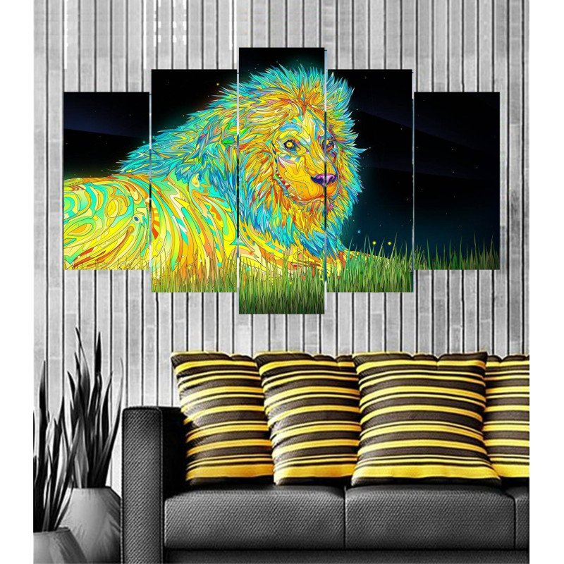 Wall Frames 5 Pieces Set Canvas - Digitally Printed Wall Canvas  post-82 view 1