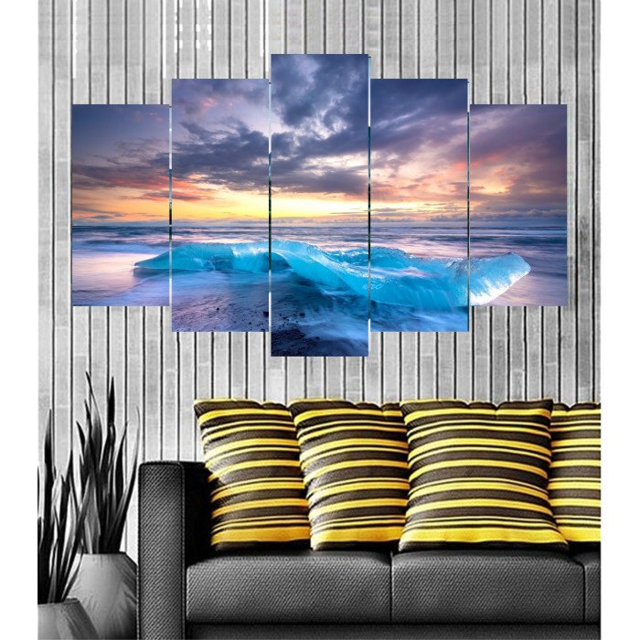 Wall Frames 5 Pieces Set Canvas - Digitally Printed Wall Canvas  post-90