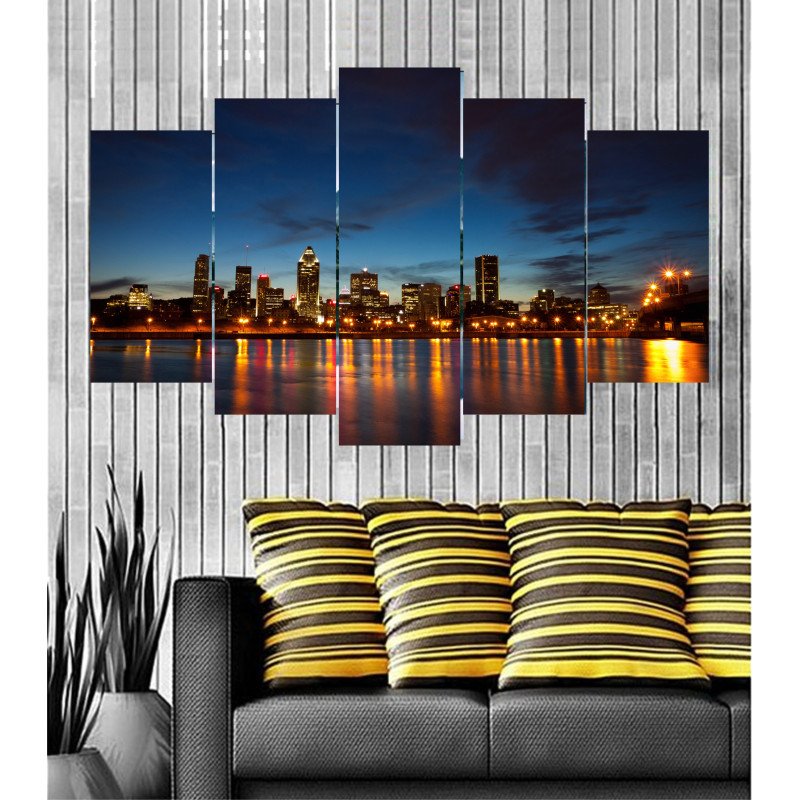 Wall Frames 5 Pieces Set Canvas - Digitally Printed Wall Canvas  post-94 view 1