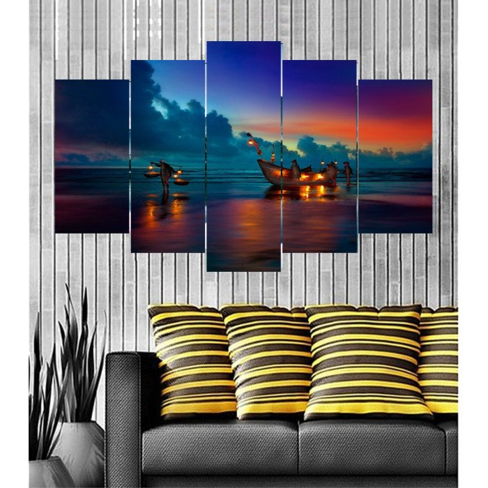 Wall Frames 5 Pieces Set Canvas - Digitally Printed Wall Canvas  post-95