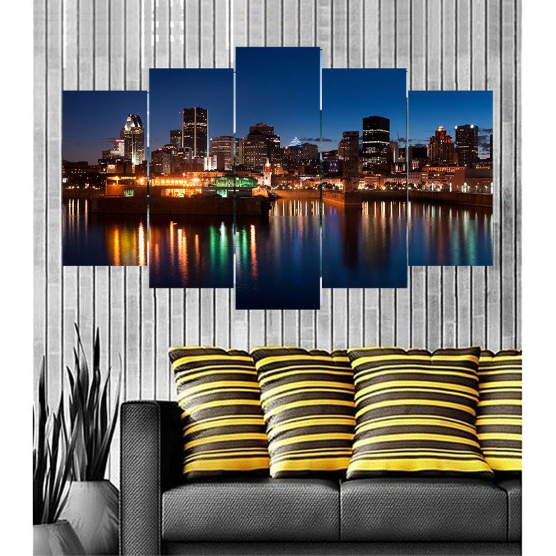 Wall Frames 5 Pieces Set Canvas - Digitally Printed Wall Canvas  post-96 view 1