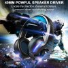 Yisan TM-7 Gaming Headphone With Mic and Blue Lights Theme view