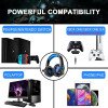 Yisan TM-7 Gaming Headphone With Mic and Blue Lights Theme view