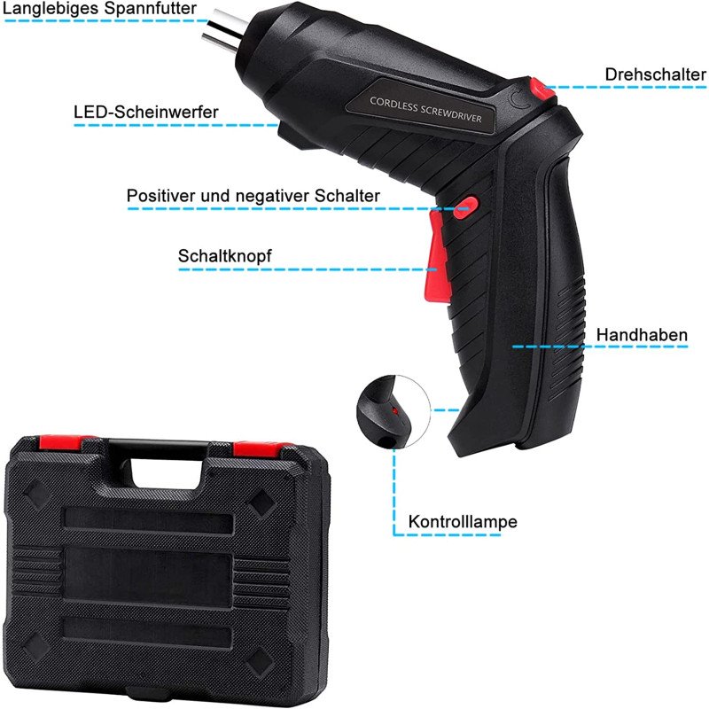 47 in 1 Cordless Drill Electric Screwdriver Kit view 1