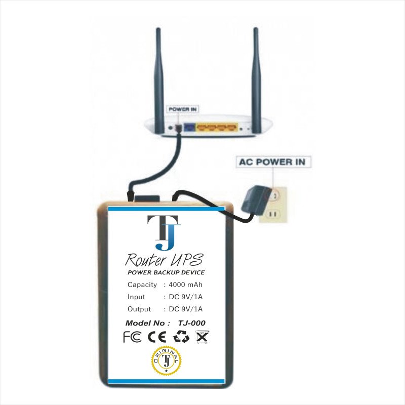 9V Router UPS Power Backup for WiFi Routers (Limited Time Offer) view 1