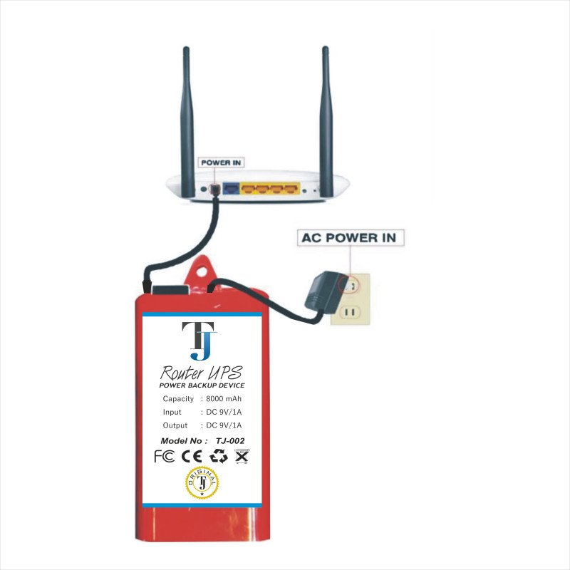 9V Router UPS Power Backup for WiFi Routers view 1