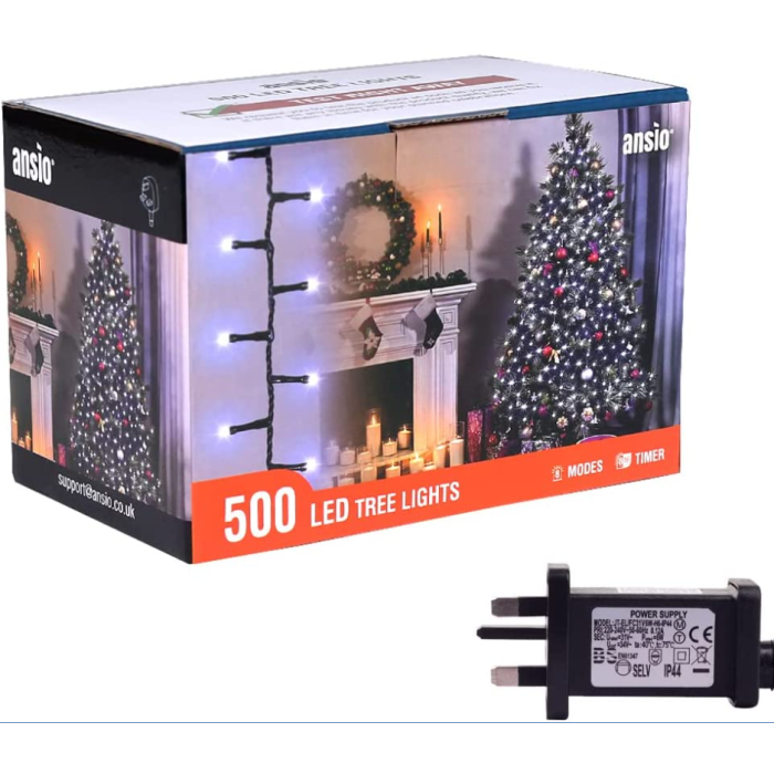 ANSIO 500 LED Christmas Tree Lights