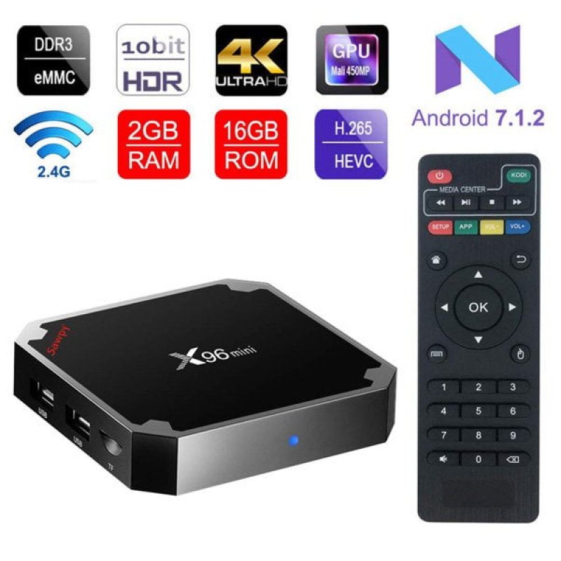 Android Smart TV Box X96 Mini Quad Core 2g+16g Version 7.1.2 view 1