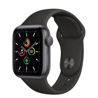 Apple Watch SE Space Gray Aluminum Case with Sport Band (GPS) One Year International Warranty