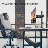 BONTEC Dual Monitor Desk Mount Stand for 13-27 inch LCD LED Monitors Ergonomic Full Motion Heavy Duty Double Arms Hold - Black view