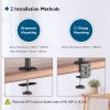 BONTEC Dual Monitor Desk Mount Stand for 13-27 inch LCD LED Monitors Ergonomic Full Motion Heavy Duty Double Arms Hold - Black view