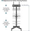 BONTEC Mobile TV Stand on Wheels for 23-55 inch Plasma/LCD/LED TVs view