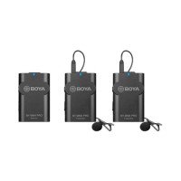 BOYA BY WM4 PRO K2 Two-Person Digital Camera-Mount Wireless Omni Lavalier Microphone System (2.4 GHz