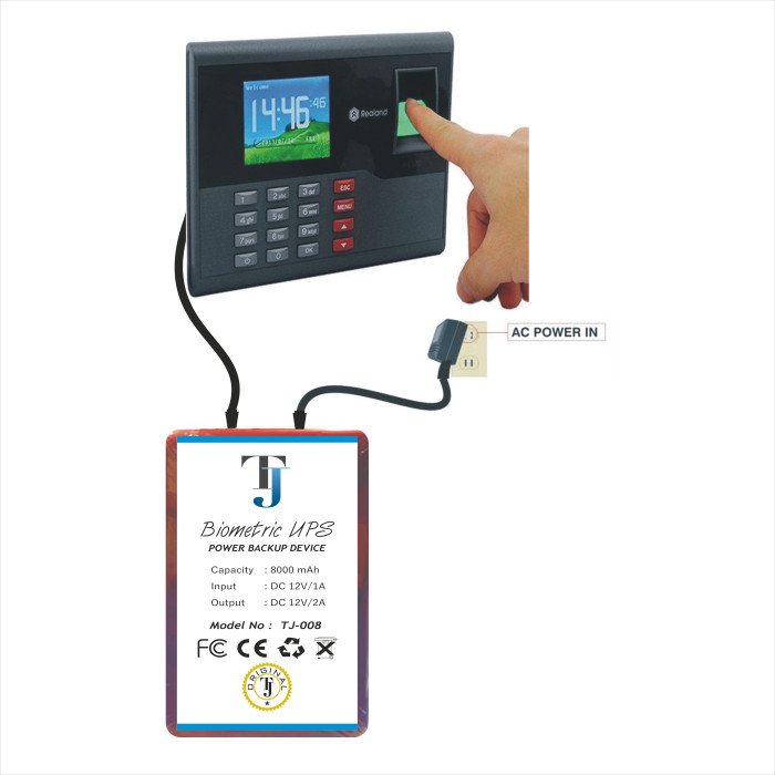 Bio Metric UPS 'Battery Backup for Attendance Machine'