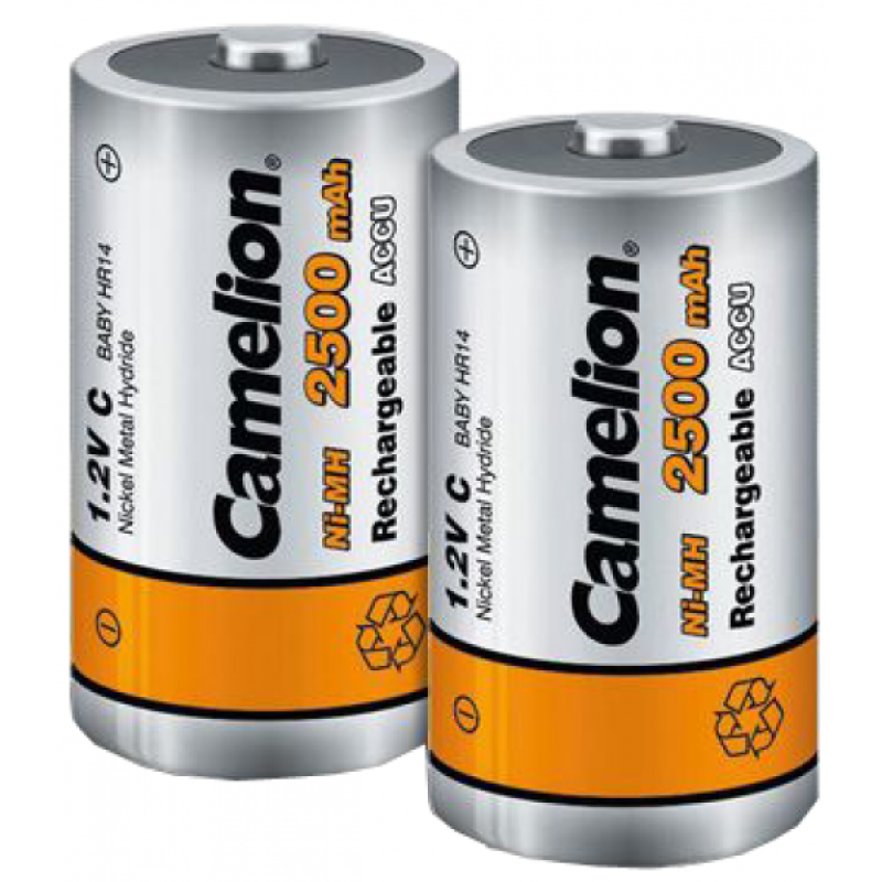 Camelion C Size Rechargeable Batteries 2500mAh (Pack of 2) view 1