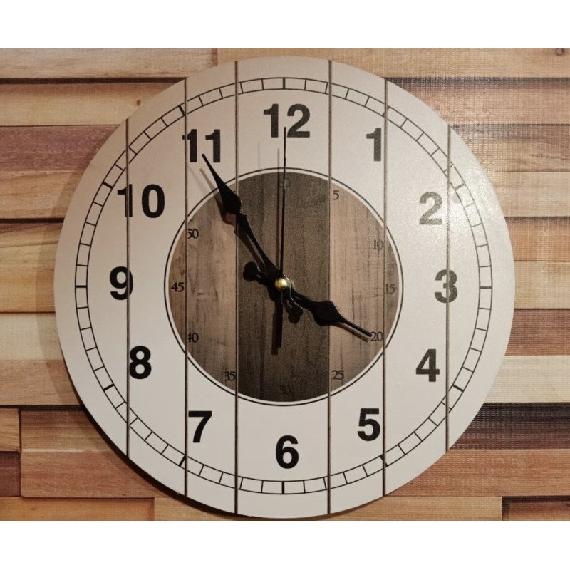 Colorful Wooden Wall Clock TJ-01 view 1