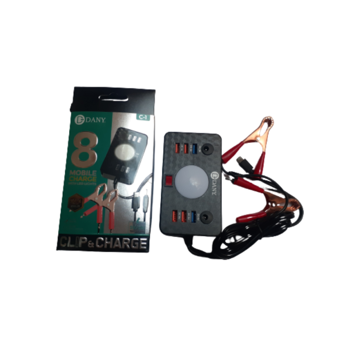 Dany C-1 clipper with LED Light 6 USB ports
