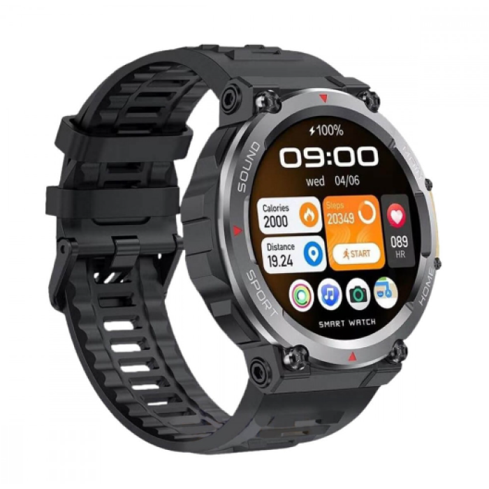 Green Lion Adventure Smart Watch Black