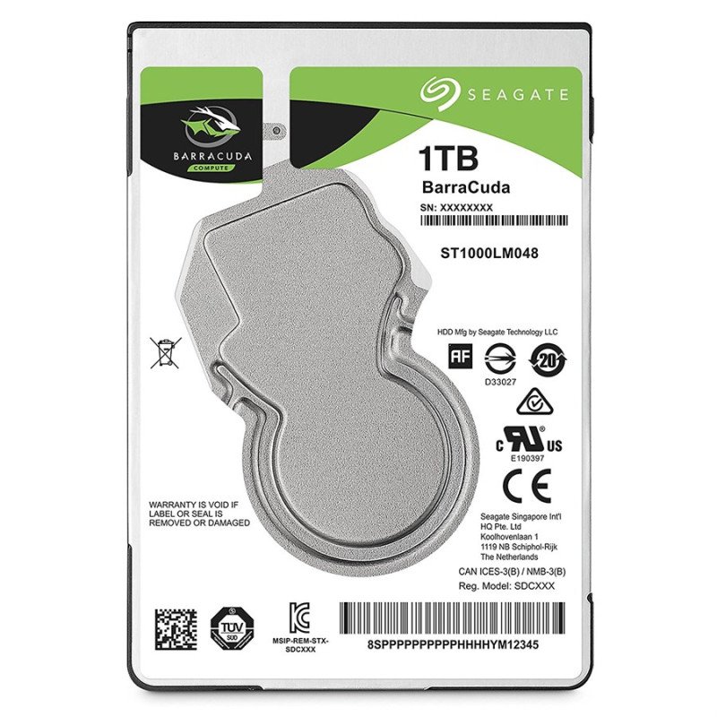 Seagate 1TB BarraCuda 2.5-Inch 7mm Internal Hard Drive (ST1000LM048) view 1