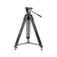 Kingjoy VT-2500 Professional Heavy Duty Aluminium Video Tripod Kit with Fluid Video Head