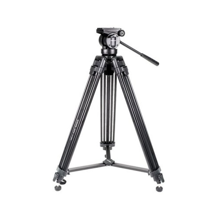 Kingjoy VT-2500 Professional Heavy Duty Aluminium Video Tripod Kit with Fluid Video Head